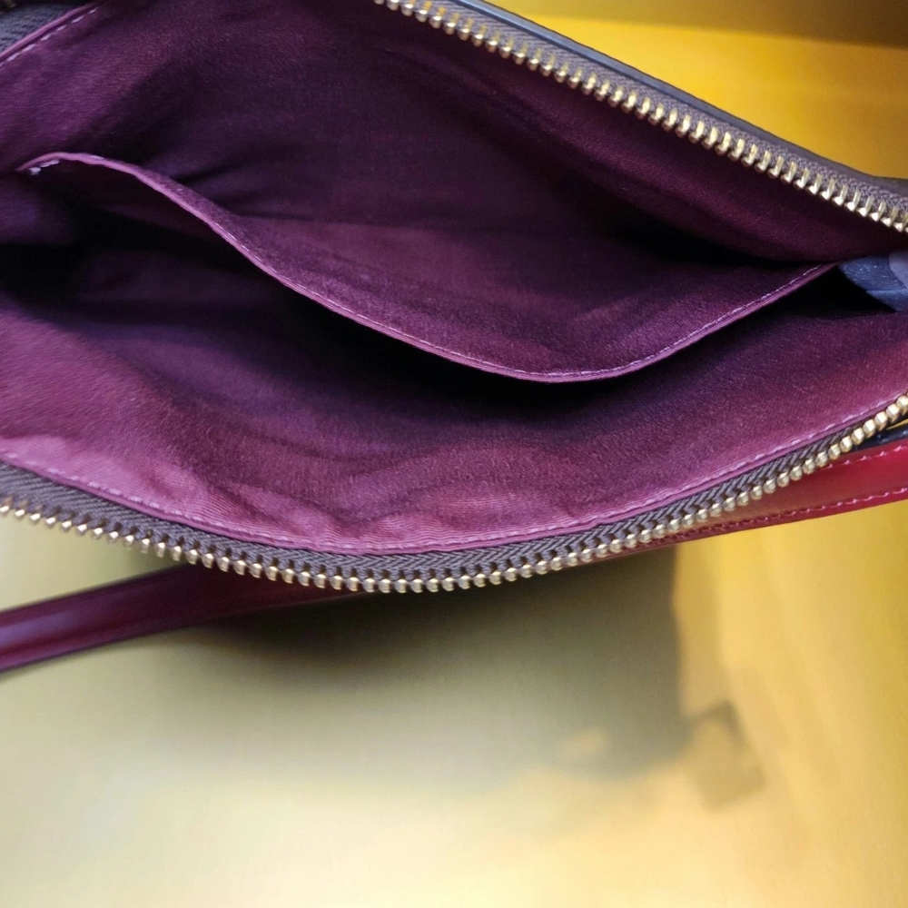 Coach Brown and Red Crossbody Bag - Picture 10 of 15